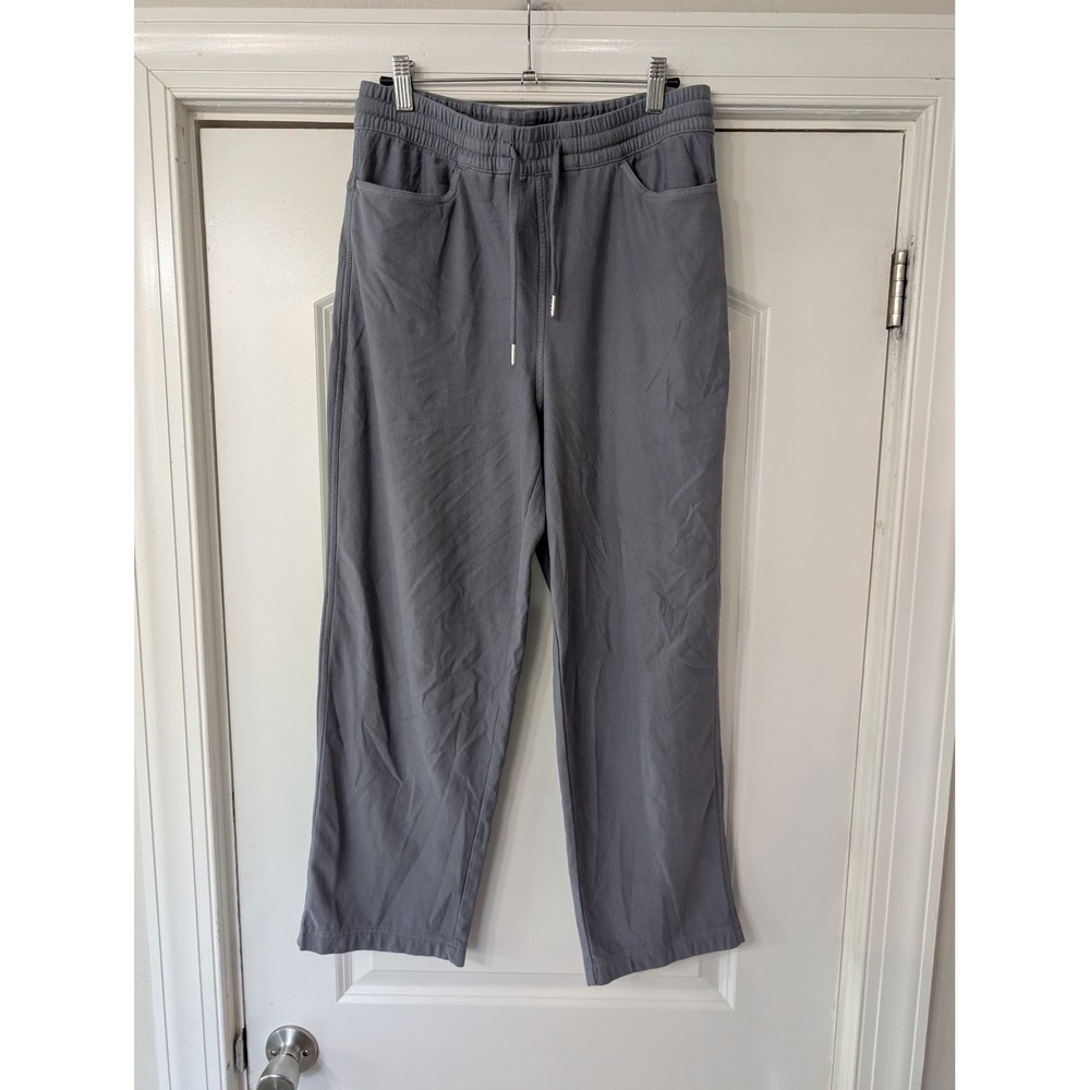 Athleta Straight Leg Pants Shale Grey Womens Small athleisure athletic coastal